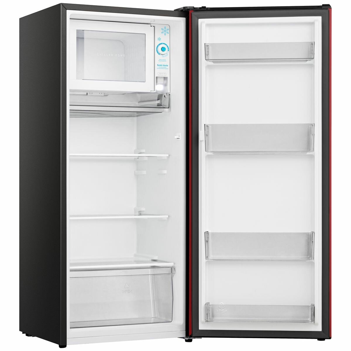 Hisense 179L Upright Fridge Red HRBF179R hero image