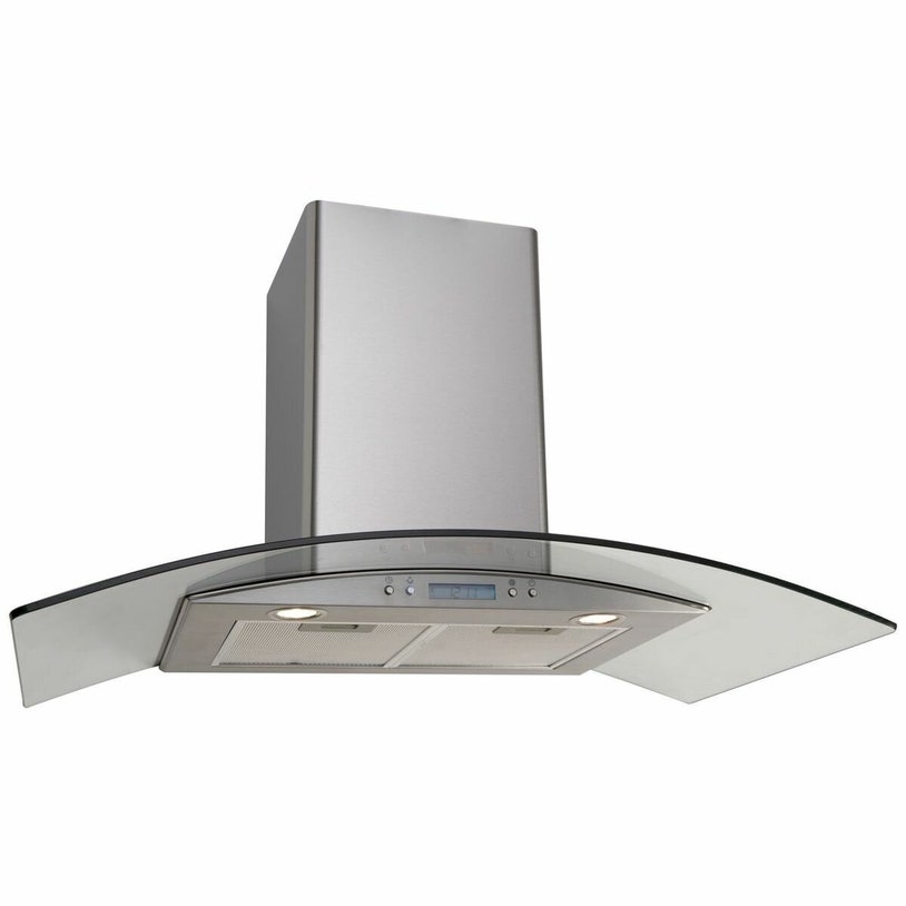 Euro Appliances 90cm Curved Glass Canopy Rangehood EAGL90SX ...