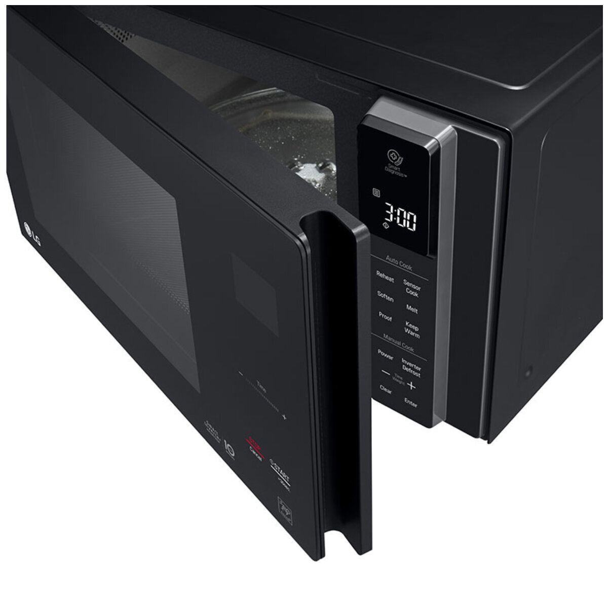 Lg neochef 25l 1000w top inverter black microwave