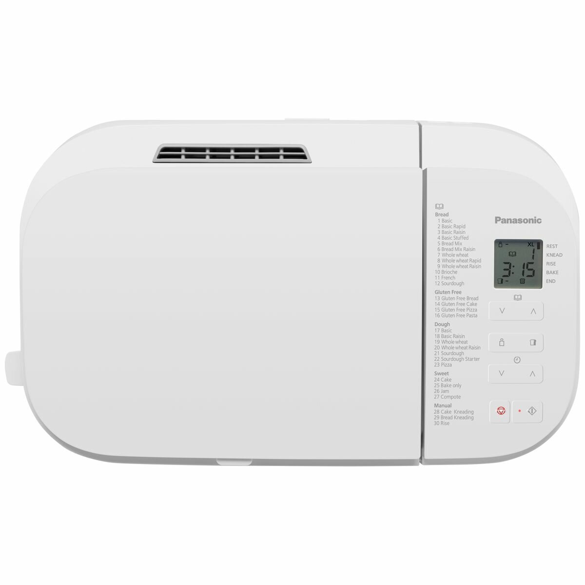 Panasonic Automatic Bread Maker with Fruit & Nut Dispenser White SD-R2530WST hero image