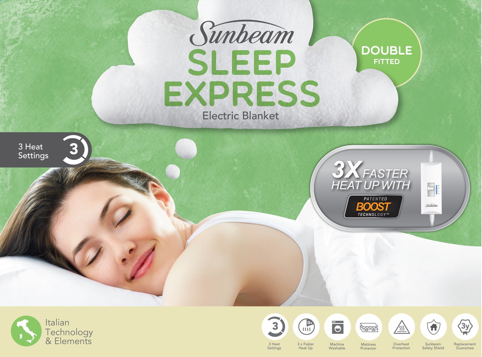 Sleep express online fitted electric blanket