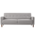 Zinus Adair Modern 3 Seater Sofa with Armrest Pockets Light Grey AU-AD-LG-3P image NaN