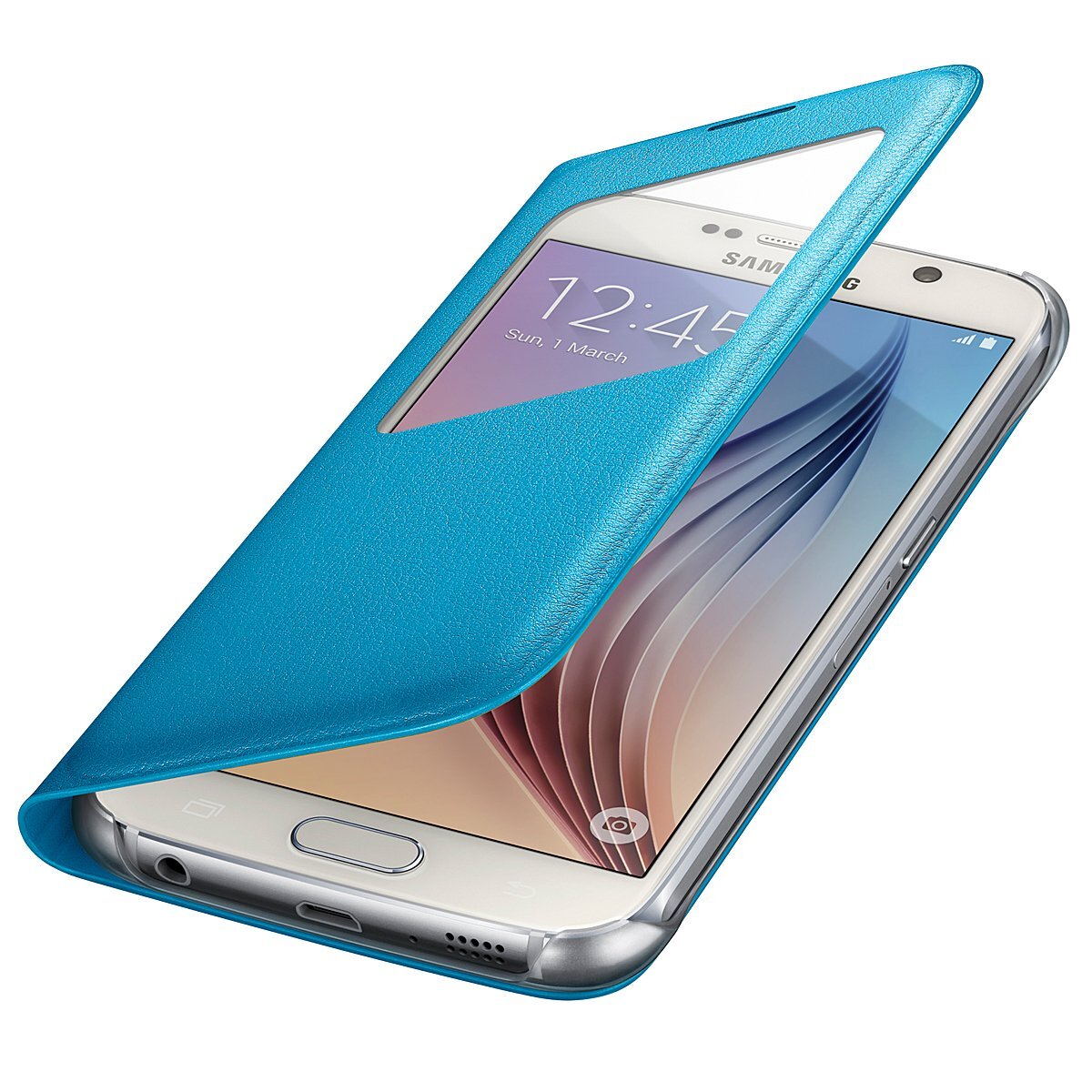 Samsung Galaxy S6 S View Cover - Blue EF-CG920PLEGWW hero image