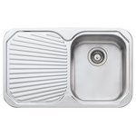 Oliveri Petite Single Bowl Sink with Left Hand Drainer PE322NTH hero image