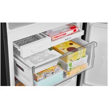 Hisense 417L Bottom Mount Refrigerator Taupe Steel HRBM418D hero image