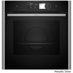 NEFF 60cm Pyrolytic Slide & Hide Oven with Added Steam Metallic Silver B69VY7MY0A-MS hero image