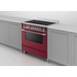 Fisher & Paykel Series 9 90cm Classic Freestanding Induction Pyrolytic Cooker Red OR90SCI6R1 image NaN