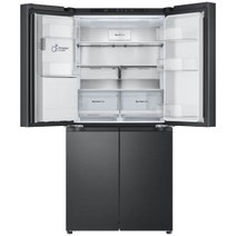 LG 506L French Door Fridge with Slim In-Door Ice and Water Dispenser Matte Black GF-L500MBL hero image