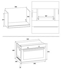 Brohn 90cm Built-in Multi Function Electric Oven Stainless Steel BRO9001 hero image