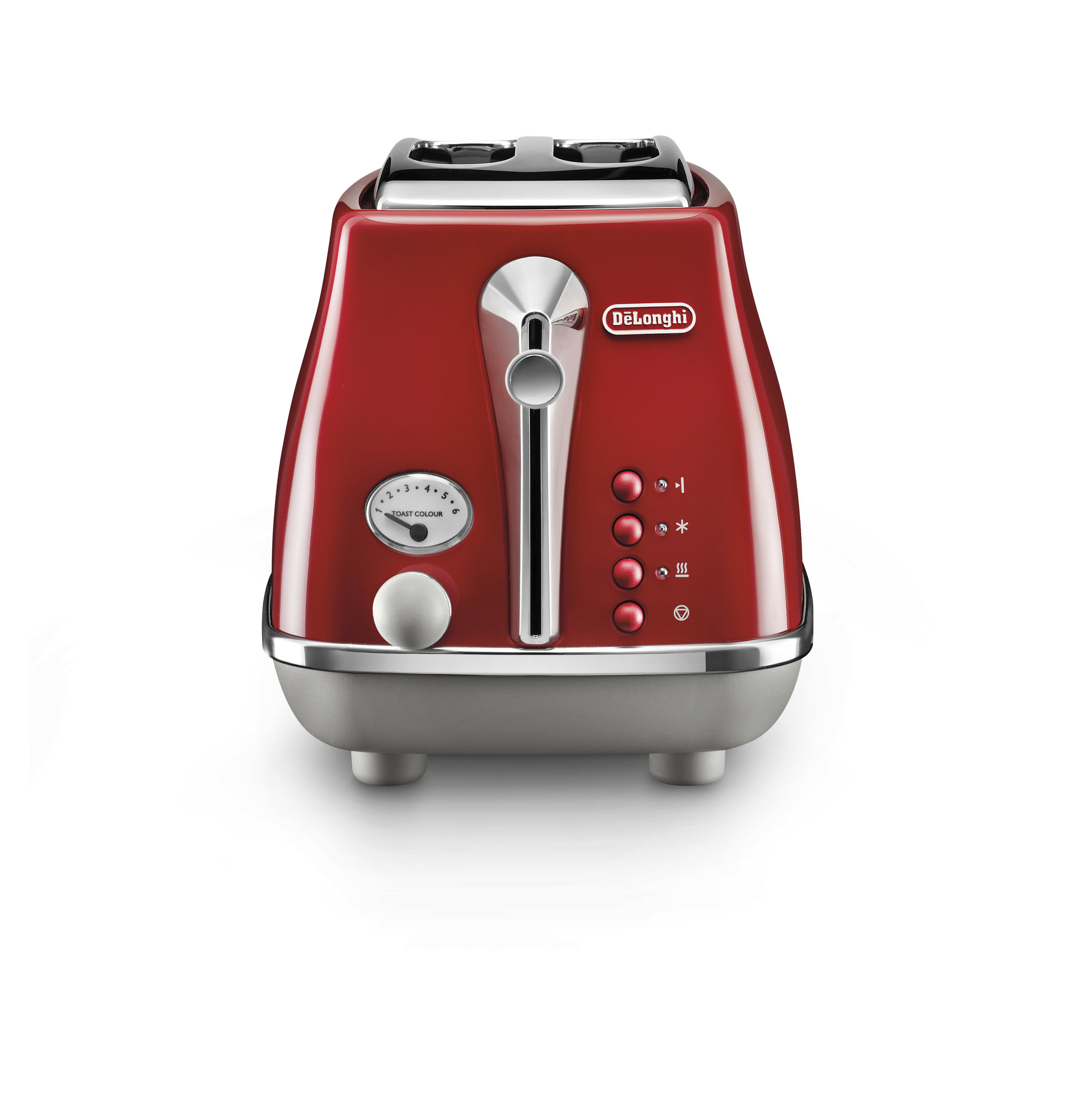 Delonghi Icona Capitals Two Slice Toaster Tokyo Red CTOC2003R