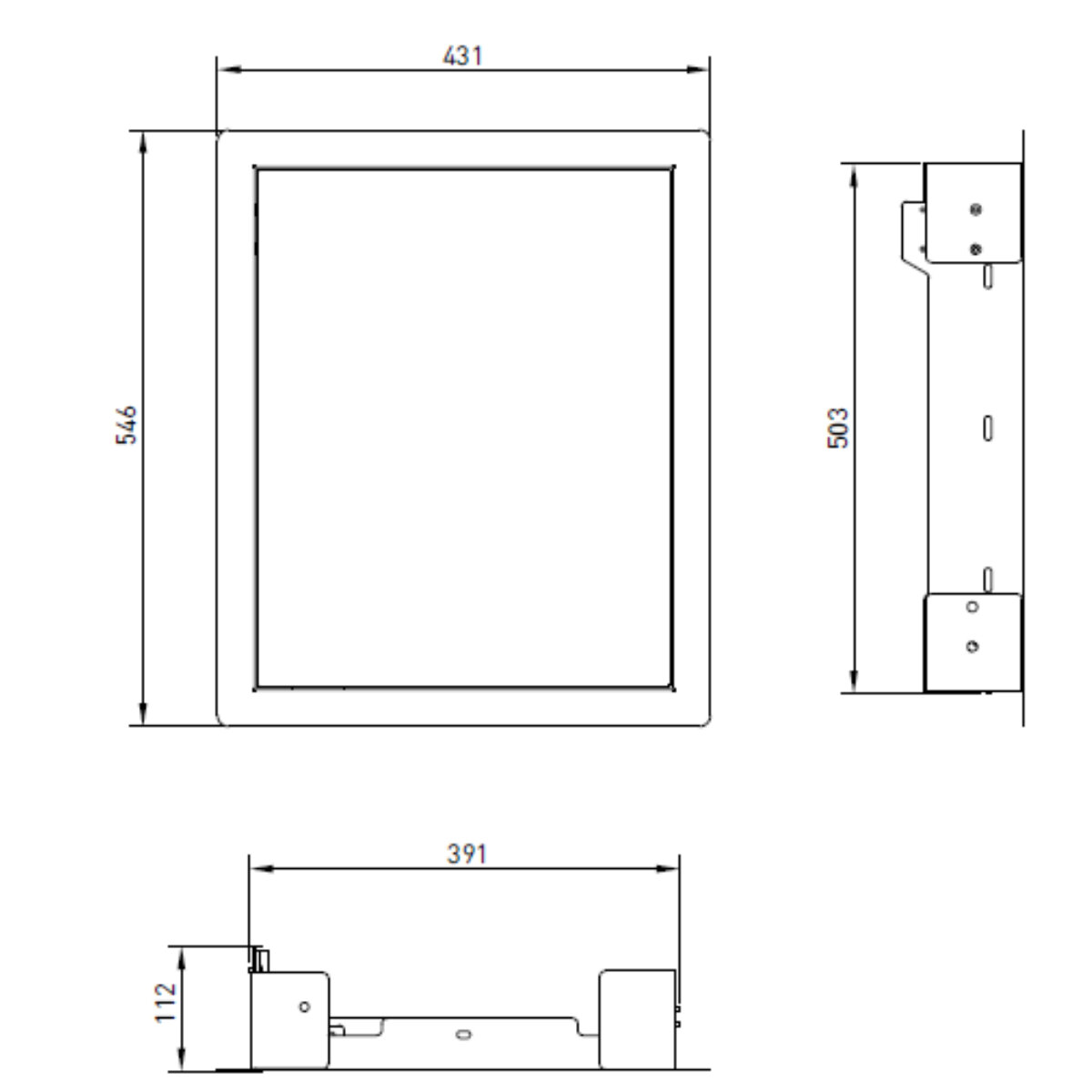 Beefeater Stainless Steel Single Storage Door BOC2040SA hero image