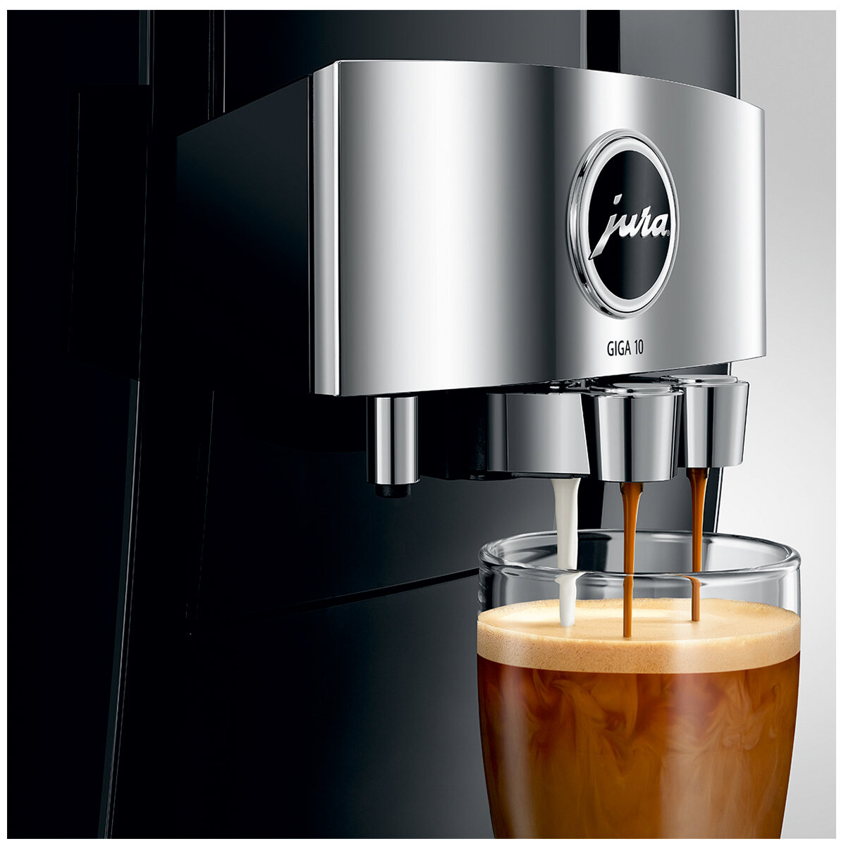 Jura Giga 10 Automatic Coffee Machine Diamond Black 15558 hero image