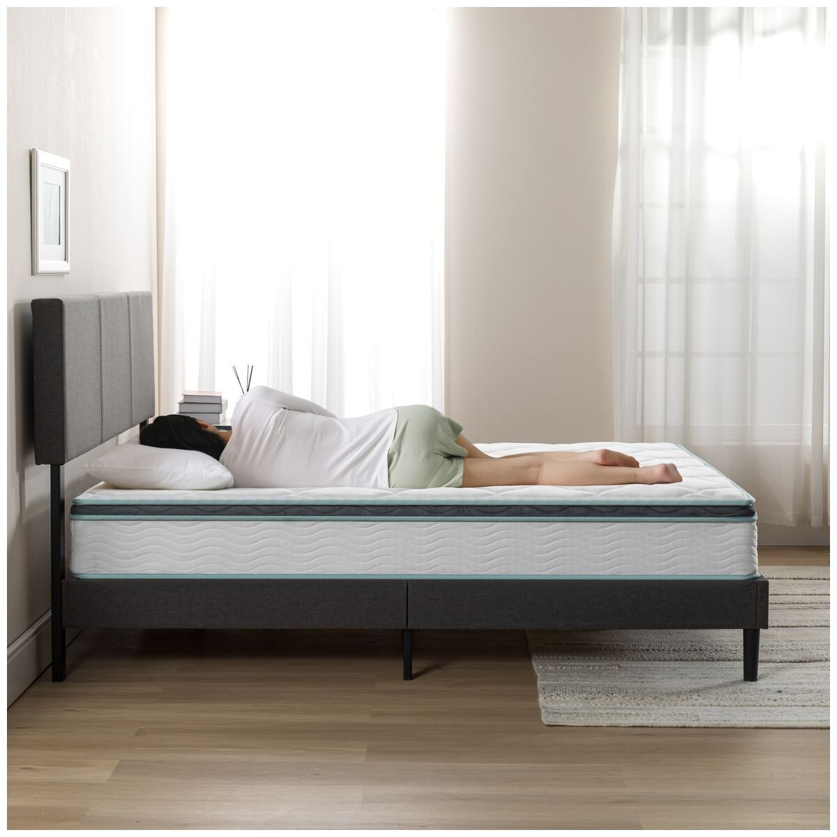 Zinus Queen 25cm Deluxe Bonnell Inner Spring Mattress AU-MSSAO1ZC-10Q hero image