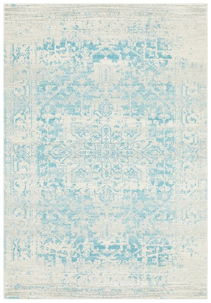 Rug Culture Evoke Oversize White Blue Rug 400X300CM - EVO-253-WBLU-400X300 hero image