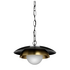 CTO Lighting Carapace Pendant Light with Chain - Bronze and Satin Brass with Opal Glass CARPEOBZGOCN image NaN