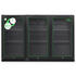 Husky 280L Eco Triple Door Bar Fridge Black C3HECO840BKAU image NaN
