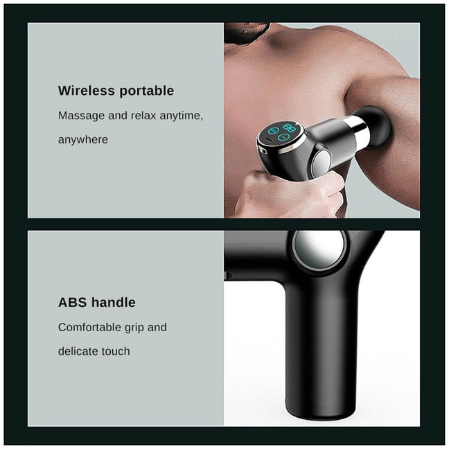Fit Smart Mini Fitsmart Mini Massage Therapy Device with LCD Display Black 10002660 ...