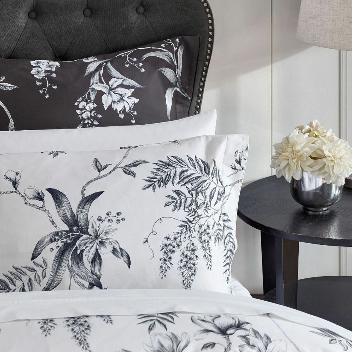 Linen House Ellison White Queen Quilt Cover Set 01703I495 hero image