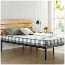 Zinus Queen Bed Frame Metal and Pine Wood AU-HBPBA-14Q hero image