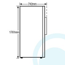 Westinghouse WSE6100WF 610L Side By Side Fridge hero image