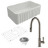 Turner Hastings Novi 75 Butler Sink Pack with Brushed Nickel Ludlow Pull Out Mixer Tap and Accessories PKG023 image NaN