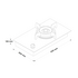 Fisher & Paykel Series 9 30cm 1 Burner LPG Gas Cooktop Black Glass CG301DLPGB5 image NaN