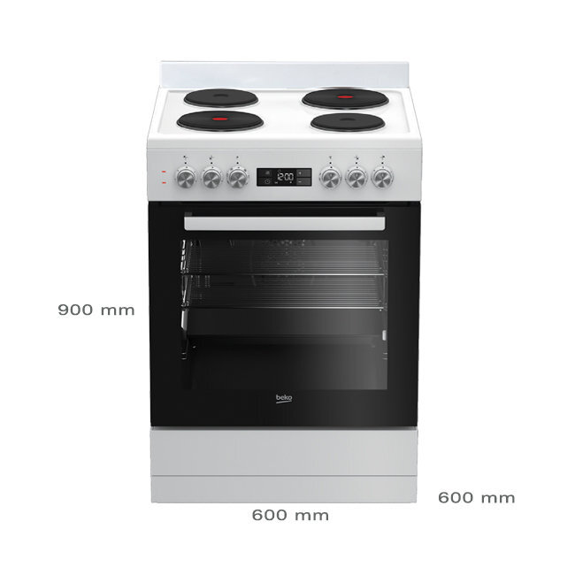 Beko 60cm Electric Freestanding Oven Stove BFC60EMW1