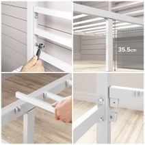 Zinus Patricia King Single Metal Canopy Bed Frame AU-FBMCW1ZC-14B hero image