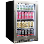 Schmick 121L Under Bench Front Venting Glass Door Bar Fridge SK116SS hero image