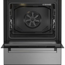 Beko 60cm Stainless Steel Dual Fuel Freestanding Oven BFCB60GMX hero image