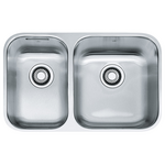 Franke SQX120C-L-2 Steel Queen 1 and 1/2 Bowl Undermount Sink hero image