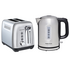 Morphy Richards Equip 1L Kettle and 2 Slice Toaster Stainless Steel MREK1SSMRET02SS image NaN