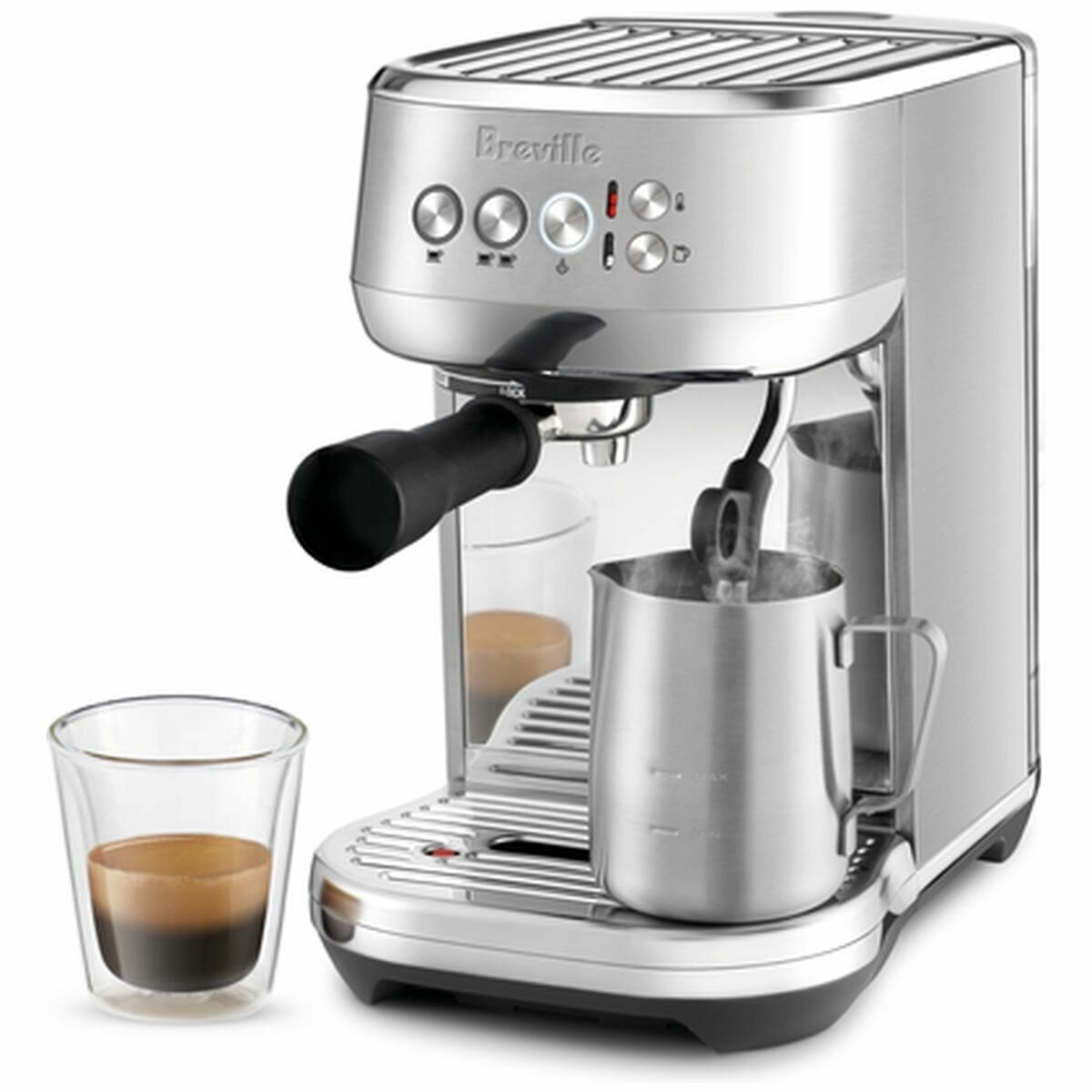 Breville The Bambino Plus Espresso Stainless Steel Coffee Machine BES500BSS