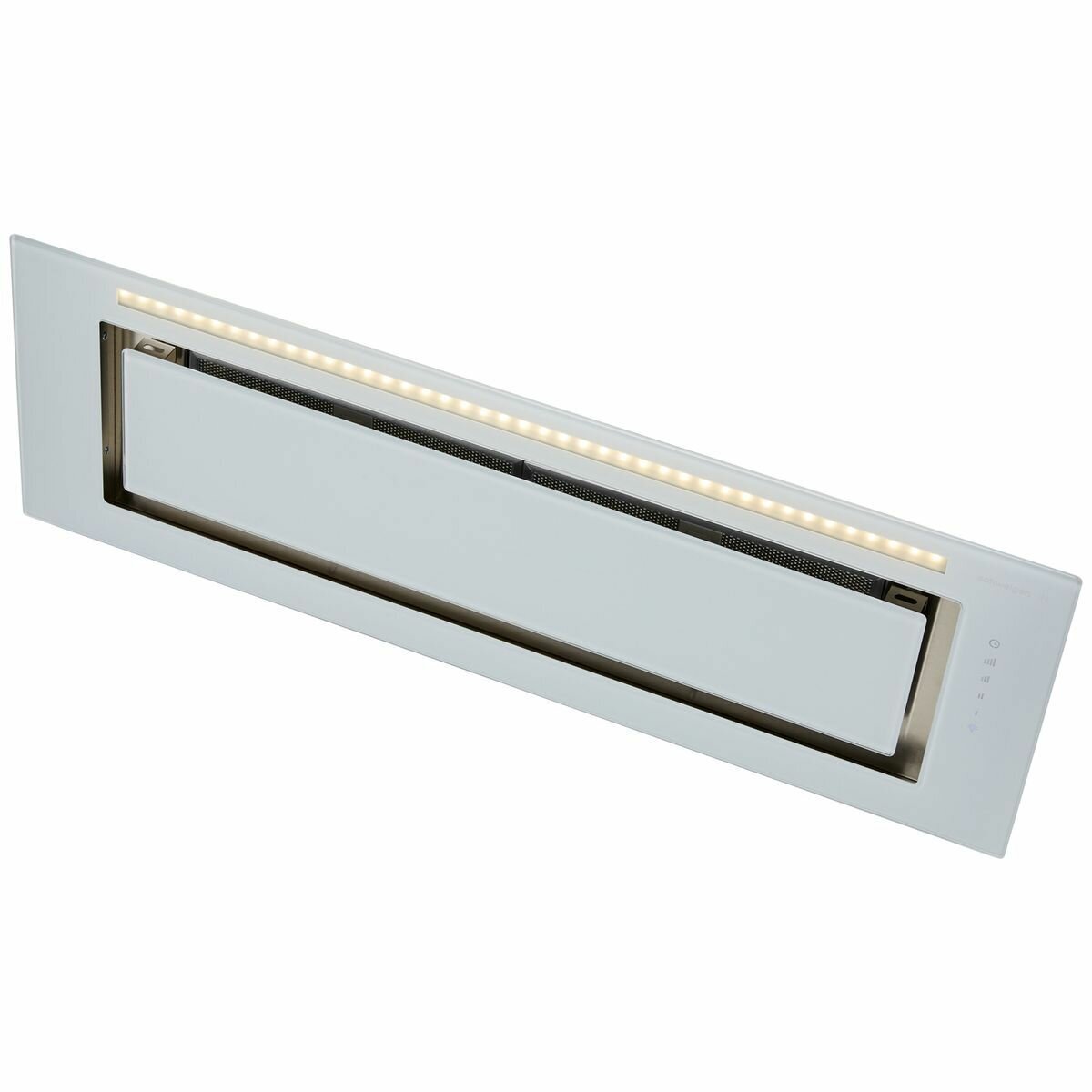 Schweigen 90cm White Glass Under Canopy Rangehood with ISO Drive ST Motor KLS-9GLASSTPAK hero image