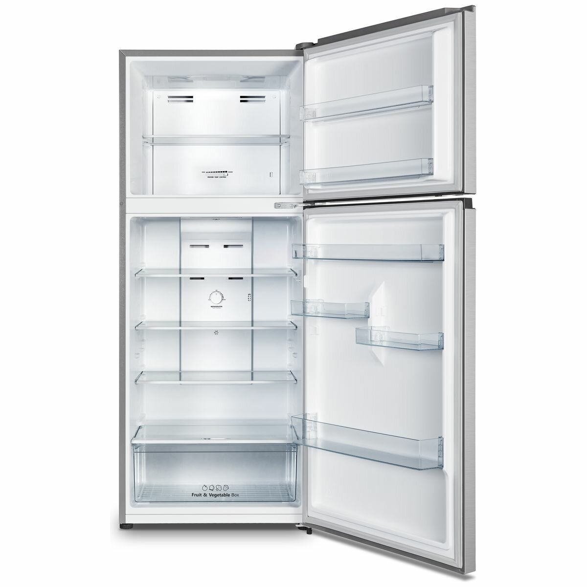 Hisense 424L Top Mount Silver Refrigerator HRTF424S hero image