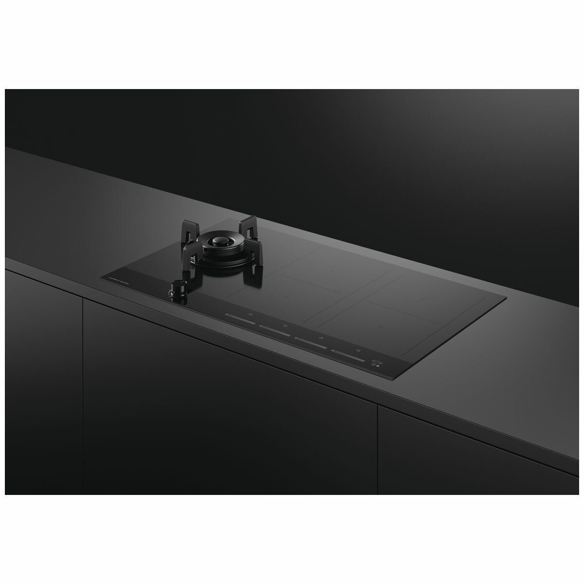 Fisher & Paykel Series 9 90cm Natural Gas Wok Burner and Induction Cooktop CGI905DNGTB4 hero image