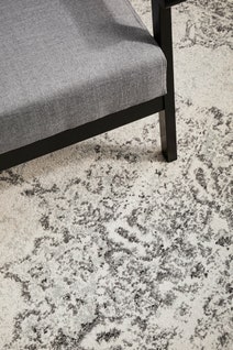 Rug Culture Chrome Large Silver & Off White Rug 290X200CM - CRO-RIT-SIL-290X200 hero image