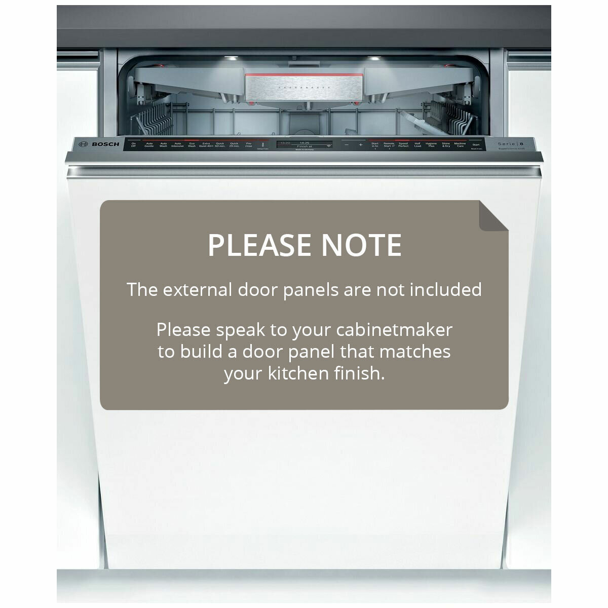 Bosch serie 8 fully best sale integrated dishwasher sbv88tx06a