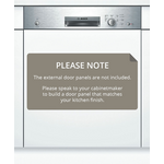 Bosch 60cm Semi Integrated Dishwasher Stainless Steel SMI50D05AU  hero image