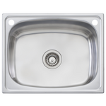 Oliveri TI45SOF 45L Single Inset Laundry Tub with Rinse Bypass Kit and Overflow hero image