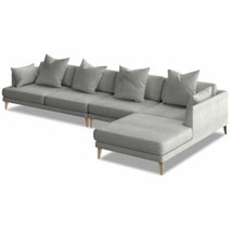 Kalona KYOTO Right Facing Extended Chaise Sofa Cloud WS-205-RCS-VILA-11 hero image