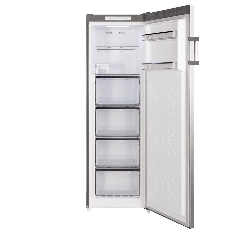 CHiQ 206L Hybrid Upright Freezer Stainless Steel CSH205NSS