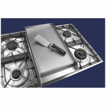 ILVE Professional Plus Series 90cm 6 Burner & Teppanyaki Freestanding Hybrid Oven with Milano Knobs P09FDWH3BK hero image