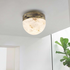 CTO Lighting Lucid 300 Flush Wall Or Ceiling Light - Alabaster and Silver LUCCW3HAOS image NaN