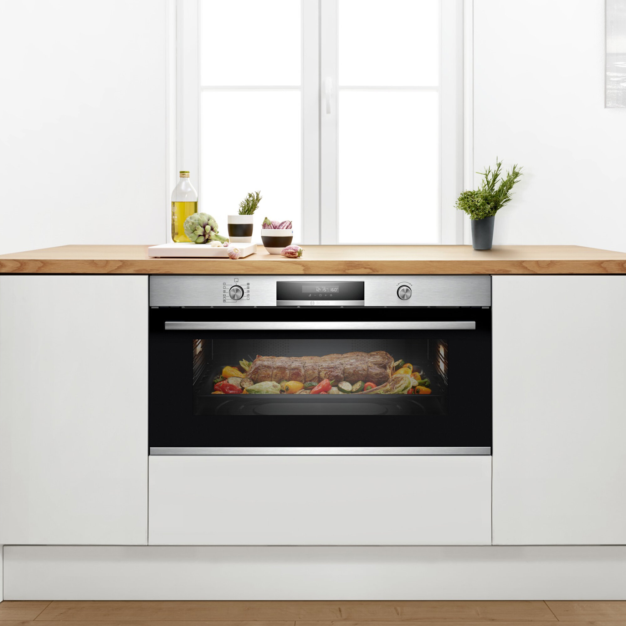 Bosch Serie 6 90cm Pyrolytic Built In Oven VBC578FS0 Appliances