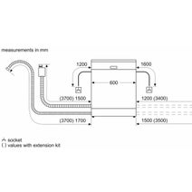 Siemens IQ500 Semi-Integrated Dishwasher with HomeConnect SN55HS01CA hero image