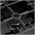 Omega 90cm Natural Gas Cooktop with Wok Burner Ceramic Glass Black OCGG905WB image NaN