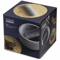 Joseph Joseph Dash Pestle & Mortar with Bamboo Lid - Granite 20176 hero image