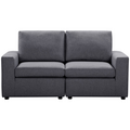 Ostro Athena 2 Seater Couch Grey 27001000