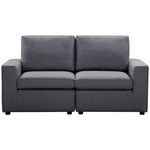 Ostro Athena 2 Seater Couch Grey 27001000 hero image
